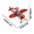 thumbnail image 4 of Cheapark Flying Aircraft Christmas Hanging Pendant Outdoor Holiday Decor for Tree and Garden Santa Claus Theme Wind-Resistant Decoration with LED Lights, 4 of 6