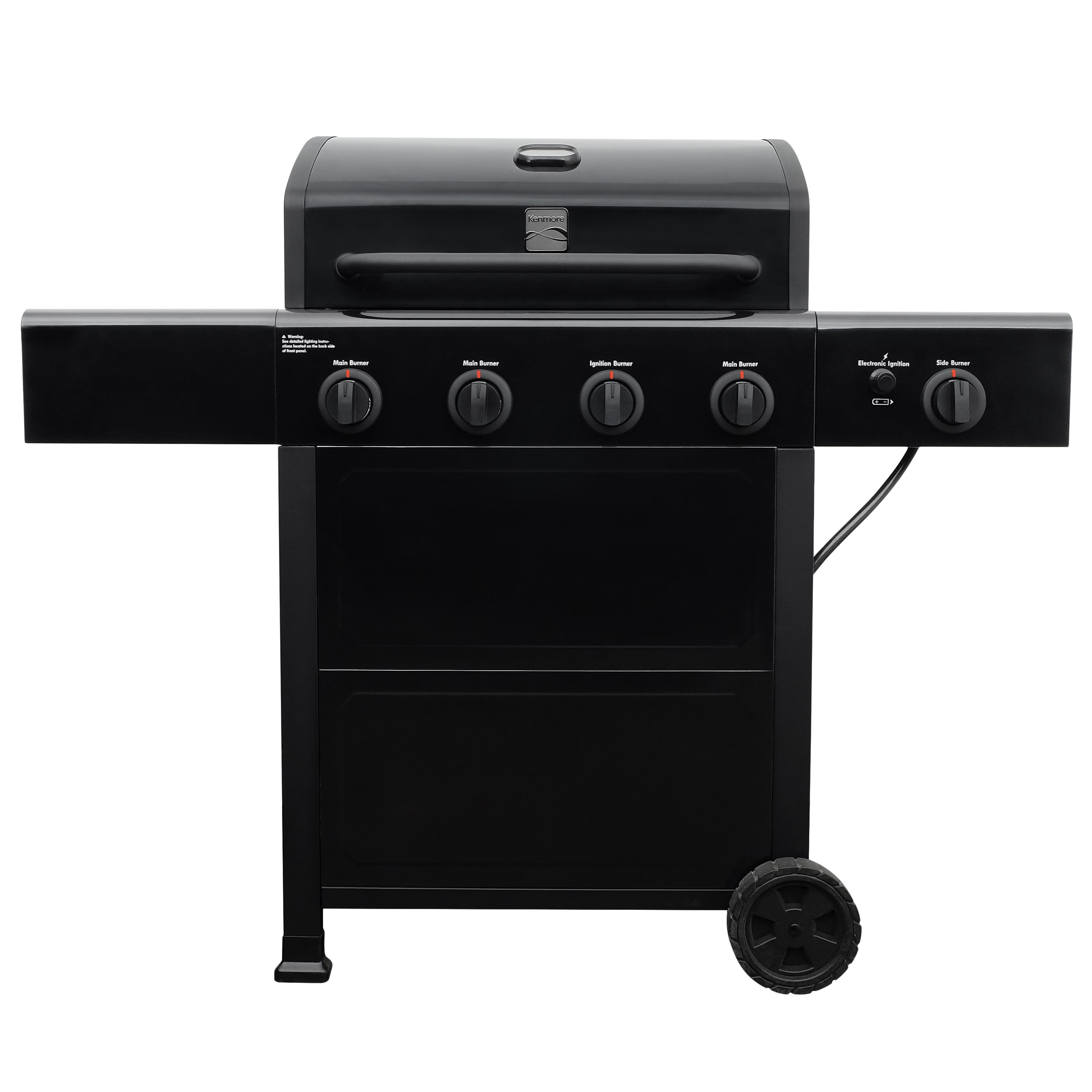 Kenmore 4 Burner with Side Burner Open Cart Propane Gas Grill in