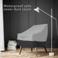 thumbnail image 2 of Funda para silla Patio Lounge JM protector impermeable para muebles de banco al aire libre gris y negro, 2 of 8
