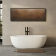 thumbnail image 5 of Large Framed Canvas Print Minimalist Abstract Wall Art with Warm Brown OmbreWall Art Decorative Ready to Hang Painting for Living room Bedroom 60x20 inches Black Frame, 5 of 9