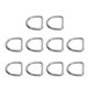 thumbnail image 4 of Herrajes para barcos con anillo en D soldado, 10 piezas de equipo de pesca para kayak de acero inoxidable 316, hebilla de anillo en D, hebilla de tracción para kayak, anillo en D, diseño de última generación, 4 of 8