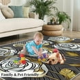 thumbnail image 3 of Green Leaves Decorate Carpet, Area Rug, Modern Tree Creative Decorative Farmhouse Rug, Home Decor Carpet Easy To Clean Breathable Non-Slip Comfortable For Bedroom Living Room Terrace, 3 of 7