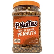 P-Nuttles Butter Toffee Covered Peanuts, 44oz Jar (Pack of 1) 