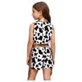 thumbnail image 3 of Aislor Girls 2 Pieces Western Cowgirl Sleeveless Fringed Top With Side Tassel Shorts Outfit Set Camel 16, 3 of 7