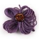 thumbnail image 2 of 10 piezas nuevos adornos de flores de hilo de moda para fiesta de boda, hogar, hotel, artesanía, decoración, álbum de recortes, adornos de bricolaje, púrpura Zulema flor de guirnalda guita flor, 2 of 7