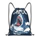 thumbnail image 1 of Fotbe Shark Bolsa Mochila con Cordón Estampada, Bolsa de Gimnasio Deportiva, Bolsa Cinch, Bolsa con Cordón para Hombres y Mujeres-Small, 1 of 6