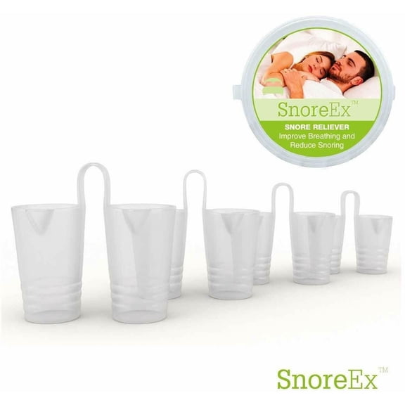 SnoreEx Anti Snoring Nose Vents Stop Snoring Instantly Set of 4 Sizes