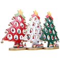 thumbnail image 4 of Árbol de Navidad Mini árbol de Navidad de madera con decoración colgante (rojo) ER, 4 of 5