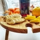 thumbnail image 3 of Mesa de picnic plegable de madera con soporte para copas de vino: estante portátil y creativo 2 en 1 para copas de vino y plato compartimentado para queso y fruta para exteriores, 3 of 7