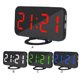 thumbnail image 2 of Pantalla LED Reloj digital Reloj despertador de mesa regulable automático con modo de repetición Puerto USB doble, Pantalla negra, verde seitruly EL3016-07B, 2 of 2