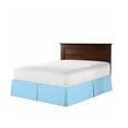 thumbnail image 1 of The Great American Store Easy on/Easy Off Double Brushed Easy-Stretch Design Fade Resistance Microfiber 15-Inch Drop Length Pleated Bed Skirt - Twin XL (Solid, Light Blue), 1 of 4