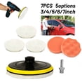 thumbnail image 4 of BUYISI 7pcs/set Buffing Polishing Pads Car Polisher Drill Wool Wheel Mop Kit 3inch, 4 of 6