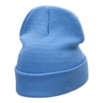 thumbnail image 3 of Want To Play Tennis Question Embroidered Long Knitted Beanie - Sky Blue OSFM, 3 of 5