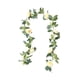 thumbnail image 2 of Guirnalda Floral Navideña de 2 M | Flores Rojas y Blancas con Follaje Verde | Decoración Artificial Duradera y Flexible para Repisas, Puertas y Escaleras, para Uso En Interiores y Exteriores., 2 of 6