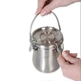thumbnail image 5 of Paint Brush Washer Stainless Steel Leakproof Practical Handle Strainer Paintbrush Cleaner for Watercolor Acrylic Oil Art, 5 of 5