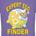 thumbnail image 2 of Junior's Care Bears Expert Egg Finder  Graphic Tee Purple Medium, 2 of 3