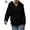 Black, variant on Luxtrada Womens Fuzzy Fleece Sweatshirt Casual Loose Sherpa Sweater Pullover Tops Long Sleeve Pullover Hoodie with Pockets Outerwear Oversized