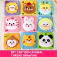 thumbnail image 6 of DIY Embroidery Doll Set,Punch Needle Kits,Creative Wool Craft Kit For Kids, DIY Cartoon Animal Felt Craft Kit,Sewing Wool Animals Sewing Craft Kit Felt Sewing Craft Sewing Kit,Easy Sewing Kit, 6 of 7