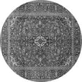 thumbnail image 1 of Ahgly Company Indoor Round Medallion Gray Traditional Area Rugs, 8' Round, 1 of 1