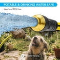 thumbnail image 3 of HydroTech Super-Lite Hybrid Polymer Rubber Garden Hose 5/8" x 100 ft – Ultra Lightweight Kink-Resistant Water Hose, Drinking Water Safe, Durable Polymer Construction with Force Control Technology, 3 of 11