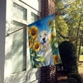 thumbnail image 2 of Kuvasz in Sunflowers House Flag, 2 of 7
