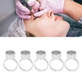 thumbnail image 1 of 5 Pcs Tasses à Encre en Acier Inoxydable Professionnel Support de Colle pour Extension de Cils Fournitures de Microblading m, 1 of 8
