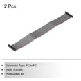 thumbnail image 3 of Unique Bargains IDC 40Pin Flat Ribbon Cable, 1.27mm Pitch FC to FC Connector 20cm Length Grey Jumper Wire Computer DVD, 4Pcs, 3 of 5