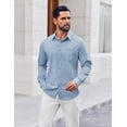 thumbnail image 3 of COOFANDY Men's Casual Shirt Long Sleeve Dress Shirts Button Up Shirt for Men, 3 of 6
