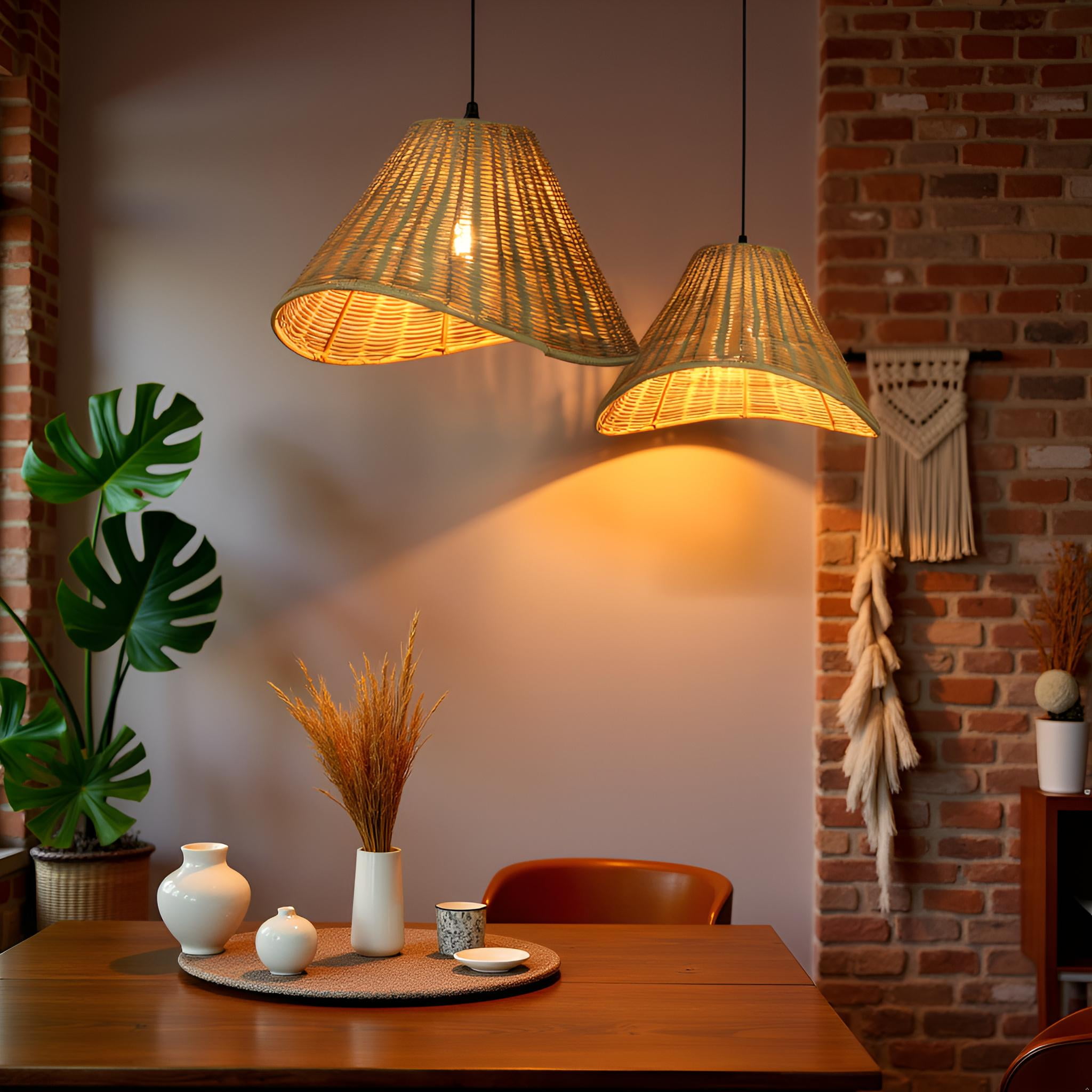 Light Brown Barrel Lamp Shades (2 Count)