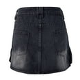 thumbnail image 6 of RUTAYY Women Slim Fit Distressed Denim Skirt Stylish Bodycon Cargo Jean Skirt Solid Color Flowy Swing Pleated Beach Skirts, 6 of 6