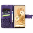 thumbnail image 2 of Allytech Google Pixel 9A Flip Wallet Case, Luxury PU Leather [Butterfly & Flower Embossed] Magnetic Clasp Stand Case Built-in Card Slots & Cash Pocket, Shockproof Wrist Strap Case, Purple, 2 of 6