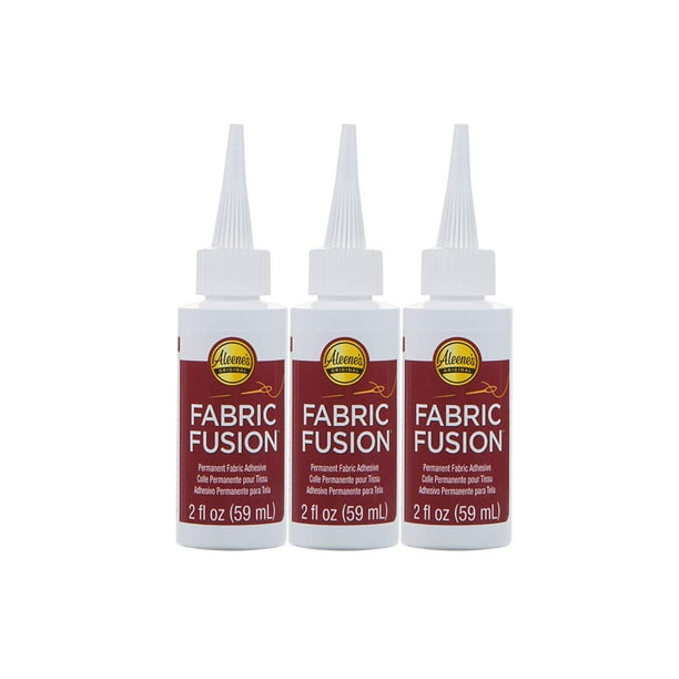 Aleene's Fabric Fusion Glue 2 fl. oz. 3 Pack, Permanent, Dries Clear