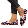 thumbnail image 6 of American Flag Print Flat Shoes for Women Slip on Sneakers Classic Mesh Loafers EVA Sole Breathable Shoes, 6 of 6