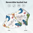 thumbnail image 5 of Daiia Dinosaur Pattern Bucket Hat - Trendy Cotton Sun Hat for Beach, Golf, Fishing - Fun Outdoor Vacation Boonie for Men and Women, 5 of 9
