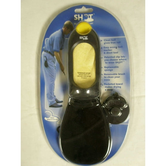 Shot 2 Golf Ball Cleaner Ball Marker Divot Tool Shot2 New