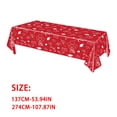 thumbnail image 3 of Lilixerw Valentine's Day Love Heart Tablecloth,Reusable Waterproof Table Cover with Heart & Rose Pattern,Pink Red Gradient Romantic Decor for Dining Table,Coffee Table,Party,54x72 Inch, 3 of 5