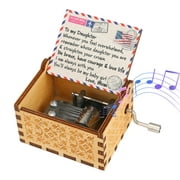 Wooden Music Box, Allnice Hand Crank Music Box, Mini Personalized Classic Music Box for Kids Girl, for Birthday Christmas Thanksgiving