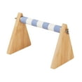 thumbnail image 5 of Tabletop Bird Perch Desktop Bird Stand Grinding Claw Bird Training Stand Bird Play Stand for Macaw Finch Cockatoo Lovebird Gym Accessories Blue White 25mm, 5 of 10