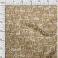 thumbnail image 3 of oneOone Cotton Cambric Light Brown Fabric Abstract Face Sewing Fabric By The Yard Printed Diy Clothing Sewing Supplies 42 Inch Wide, 3 of 6