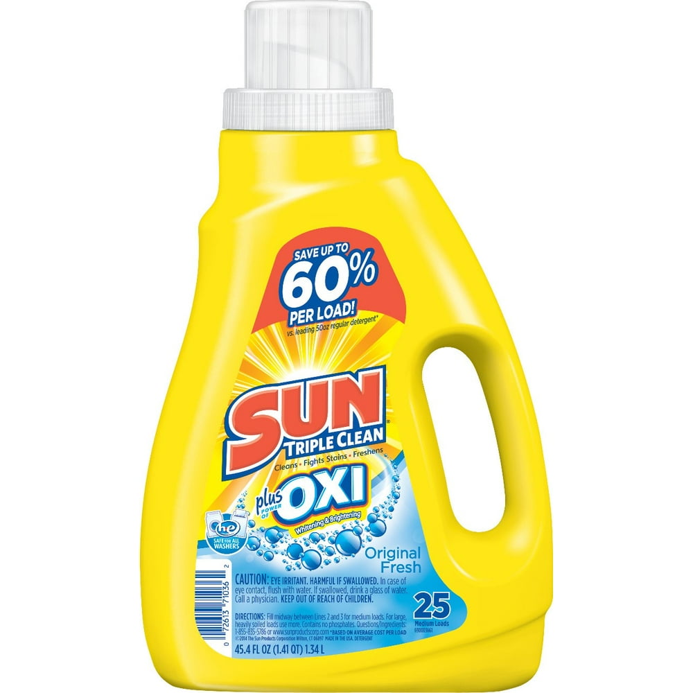 Sun? Plus Oxi Laundry Detergent 45.4 fl oz Plastic Jug