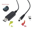 thumbnail image 6 of USB to DC Convert Cable 5V to 9V Voltage Step-Up Cable 5.5x2.1mm DC Male 1M New, 6 of 6