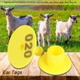 thumbnail image 1 of Yellow Number Ear Tags, Colorfast Number Tags, For Breeding Population   Prevention Or Control Meat Quarantine   Goat Cattle Sheep, 1 of 8