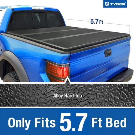Tyger Auto T5 Alloy Hard Top Tonneau Cover TG-BC5D1044 works with 2019 Ram 1500 New Body Style | Without Ram Box | Fleetside 5.7' Short