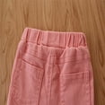 thumbnail image 4 of ZyeKqe Toddler Baby Clothes Little Girls Flare Jeans Ripped Wide Leg Ruffle Hem Denim Pants High Waisted Bell Bottom Cute Trousers, 4 of 9