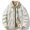 Khaki, variant on Mens Winter Jacket Cargo Black Sherpa Lined Corduroy Trucker Jackets Button Down Thick Coats Fall Mens Coats M