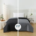 thumbnail image 3 of Mainstays Reversible Microfiber Comforter, Black, Twin-XL, 3 of 9