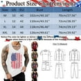 thumbnail image 4 of kpoplk Fourth of July Tank Top Men Patriotic Short Sleeved T Shirt Stars Stripes Short Sleeved Top American Flag Tank Top Men(Black,L), 4 of 4