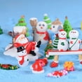 thumbnail image 2 of Adornos navideños, pequeños adornos, artesanías de resina, regalo creativo, Papá Noel, muñeco de nieve, regalo pequeño para el hogar, 2 of 4