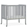 Delta Children Lee Portable Folding Mini Crib with 1.5-Inch Mattress - Greenguard Gold Certified, Grey