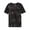 Black - blk, variant on Retrofit Mens Floral Stripe Graphic T-Shirt, Black, Small